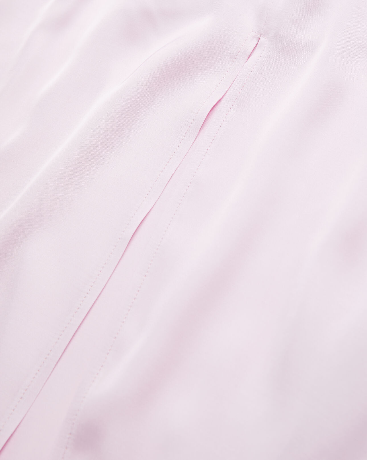 The Kooples FEMME PALE PINK robe longue rose avec plissage