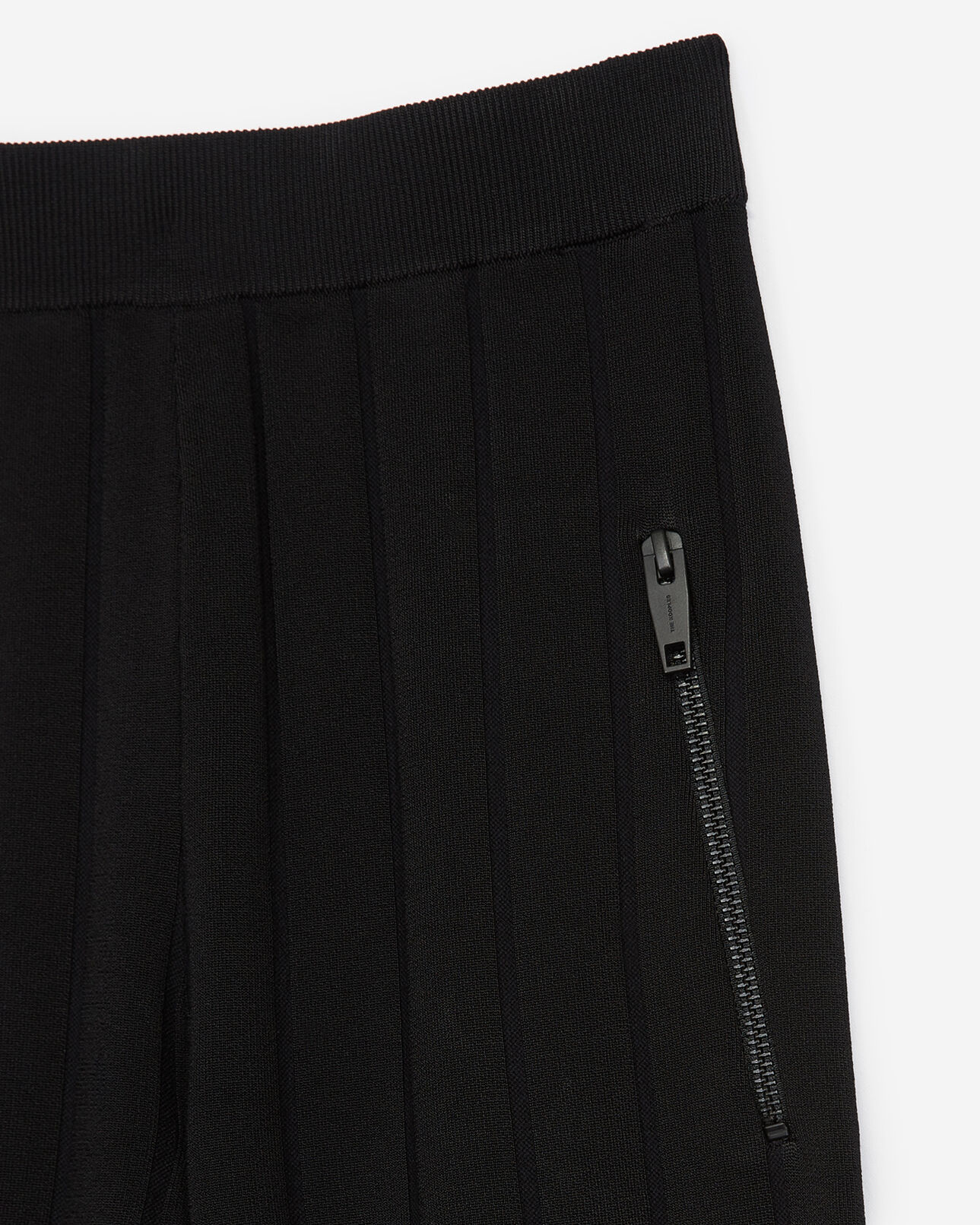 The Kooples WOMEN BLACK zipped-pocket flared black joggers