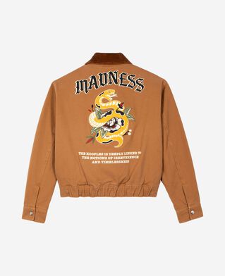 The Kooples F CAMEL camel cotton embroidered back jacket
