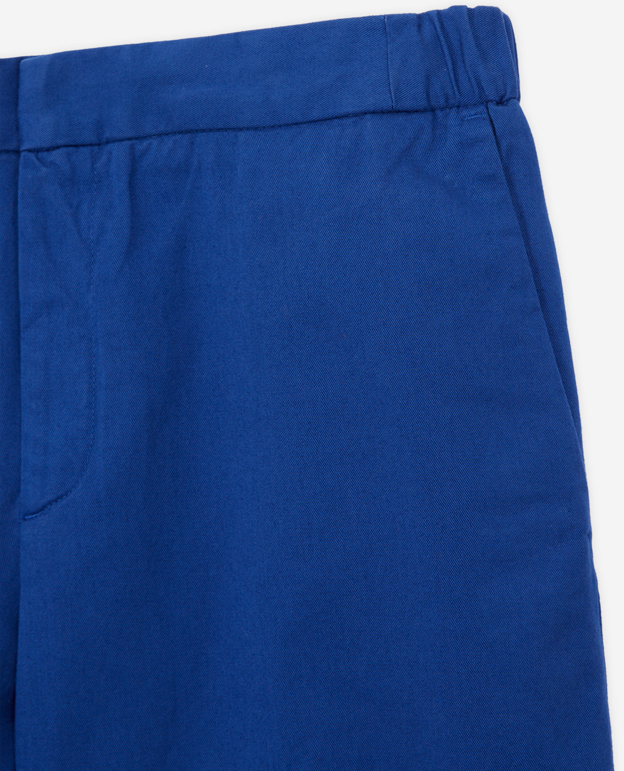 Pantalon bleu en coton, BLUE, hi-res image number null