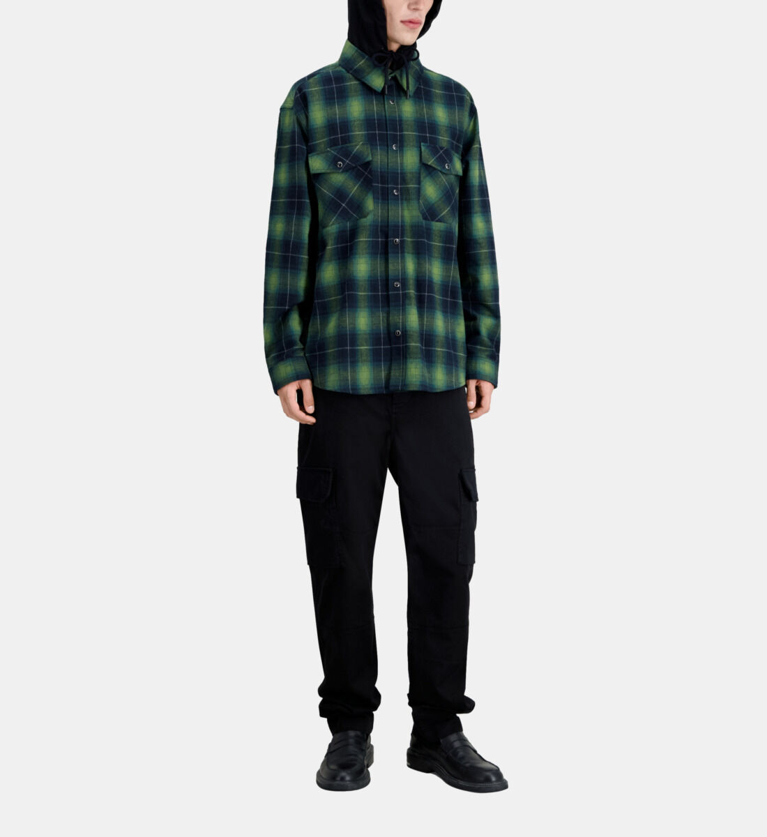 Overshirt hotsell with hoodie