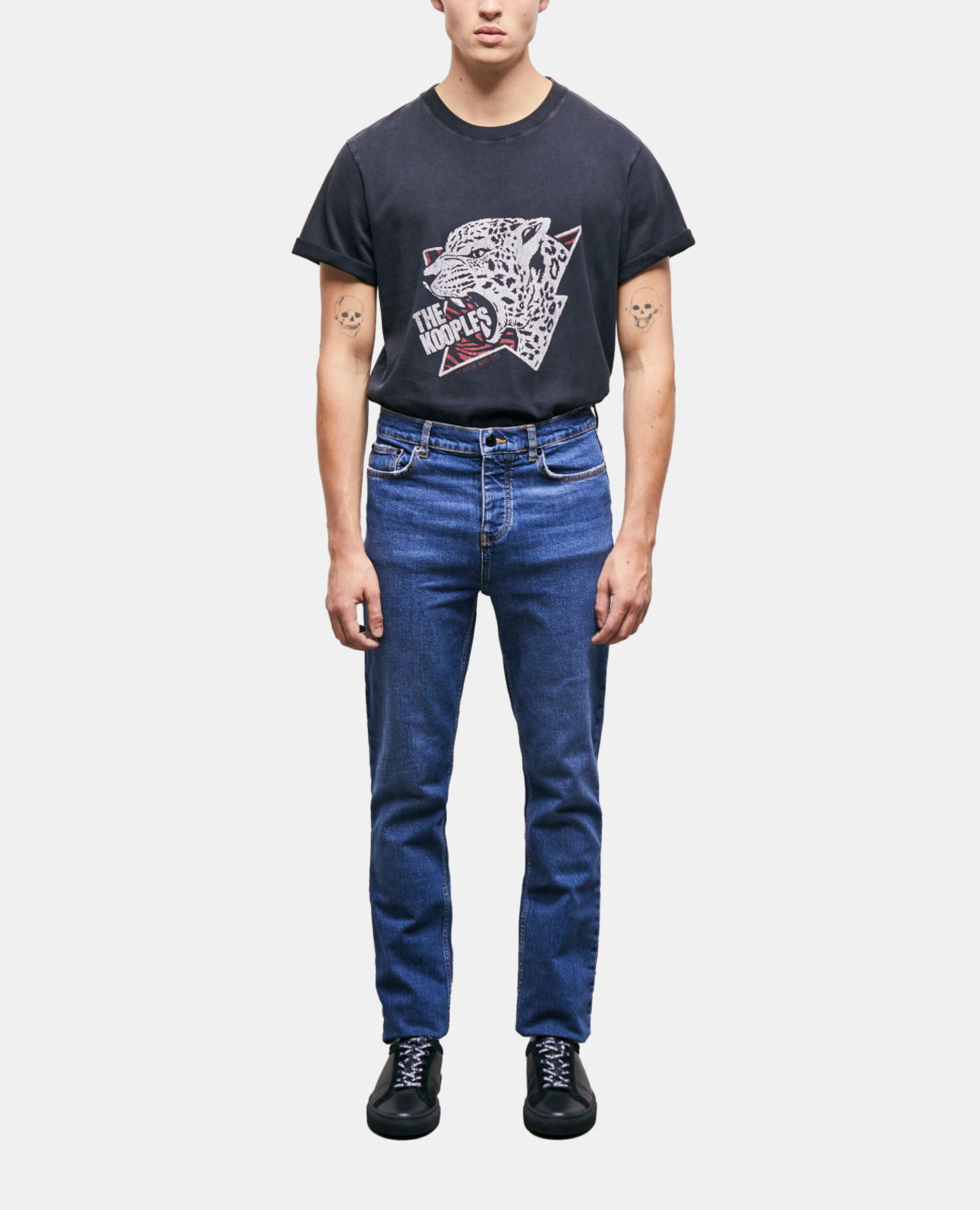 Blue slim-fit jeans, BLUE DENIM, hi-res image number null