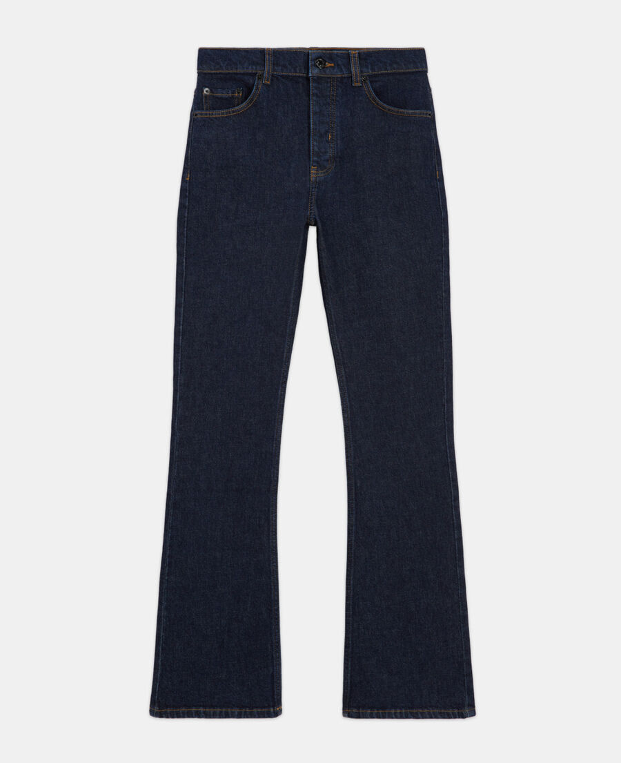 dark blue flare jeans
