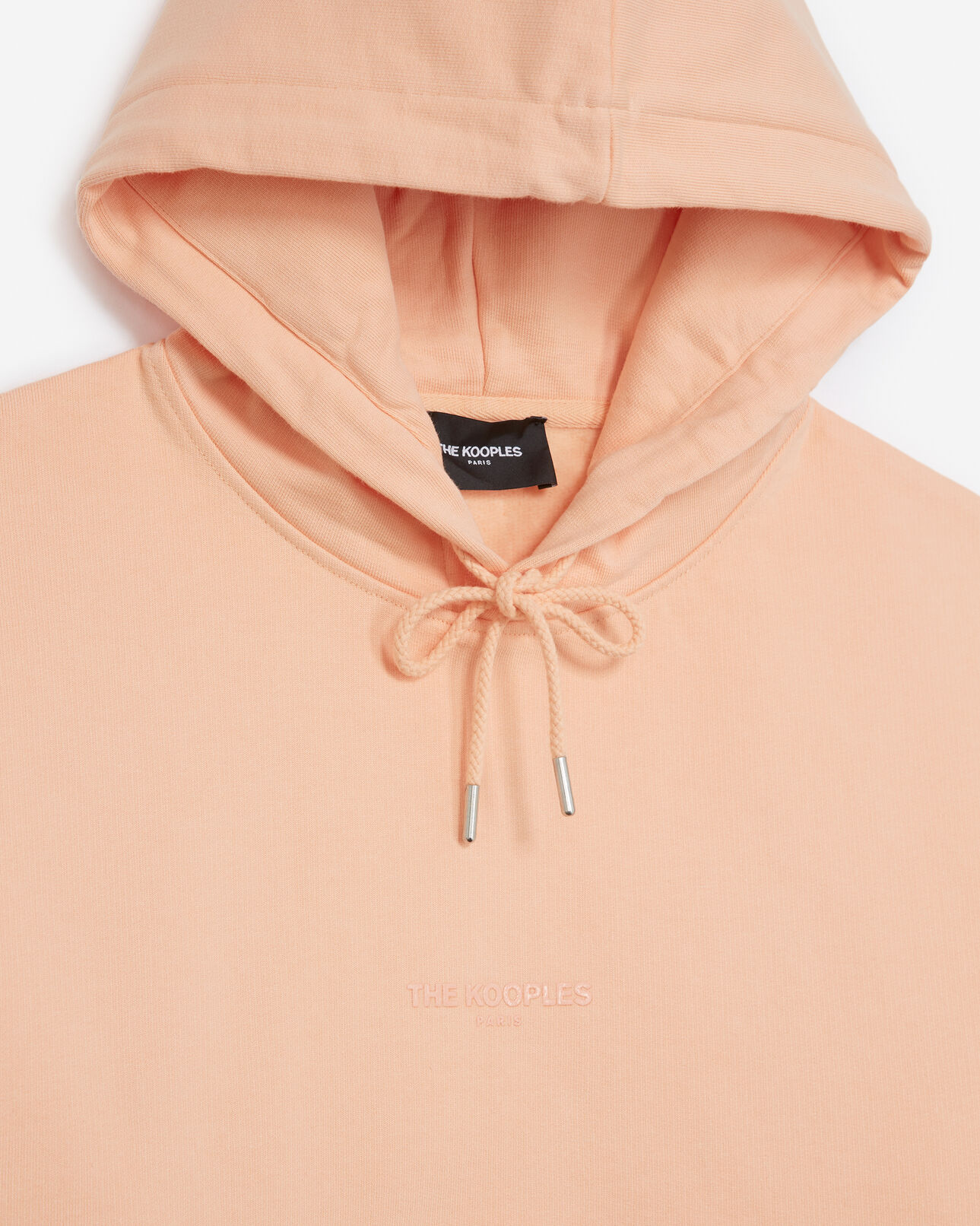 The Kooples HOMME PRAIRIE SUNSET sweatshirt orange à logo