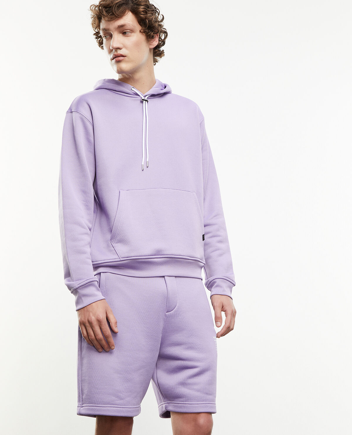 Purple and white sweatshirt hot sale
