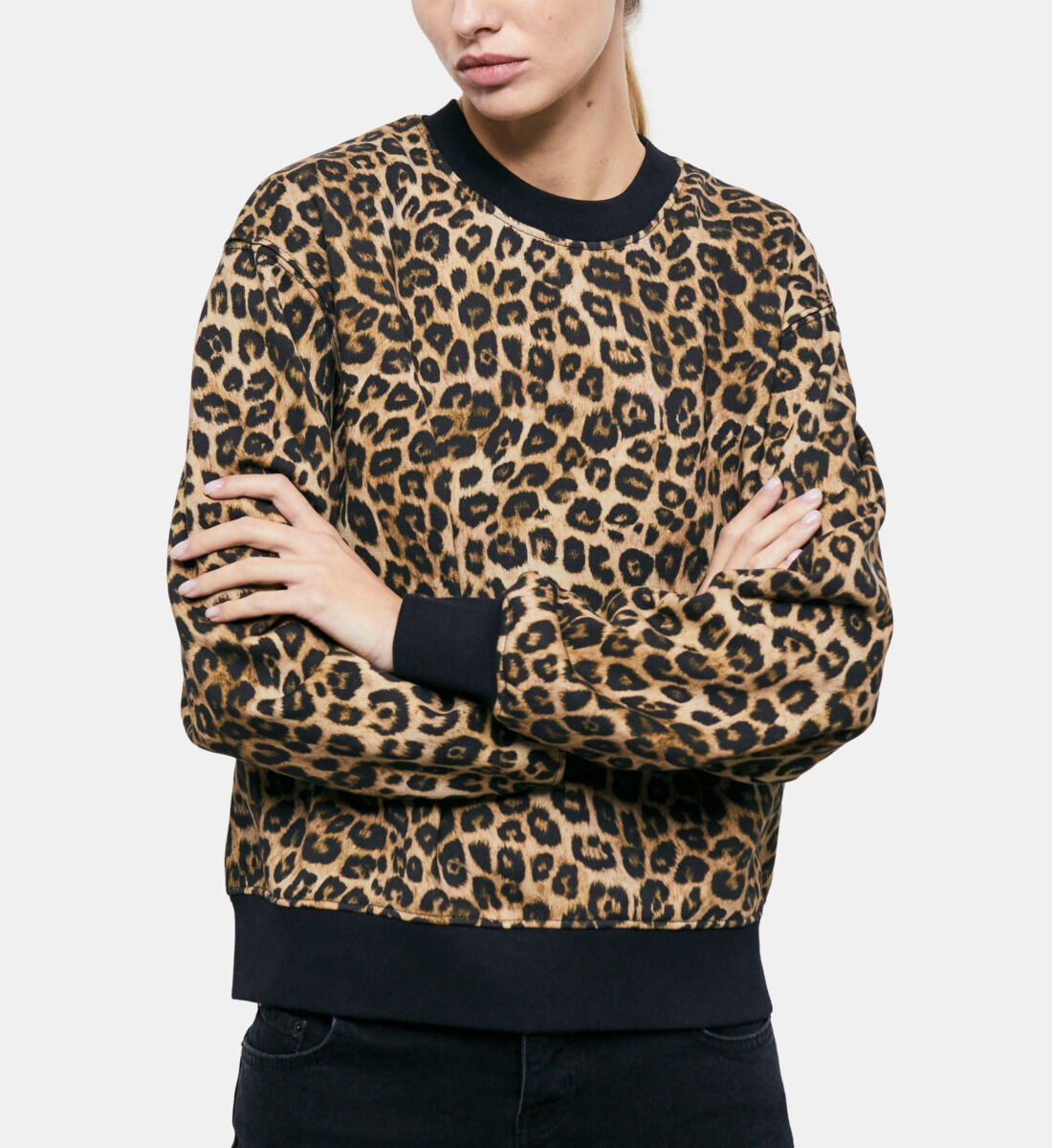 Leopard print sweatshirt | The Kooples - UK