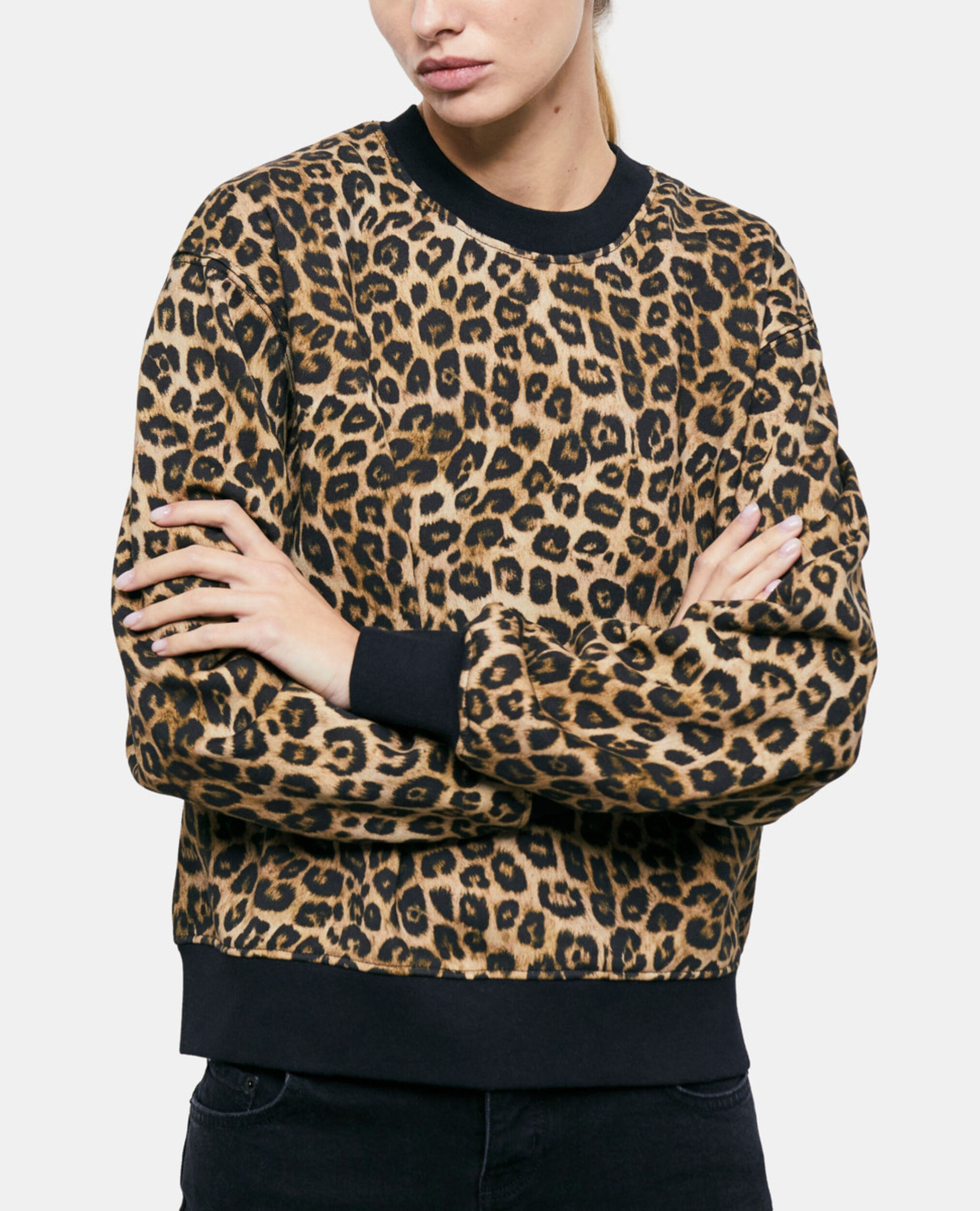 Sweatshirt léopard, LEOPARD, hi-res image number null