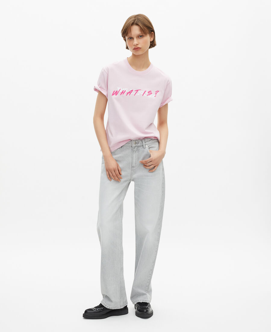 The Kooples WOMEN PALE PINK women's pink what is t-shirt