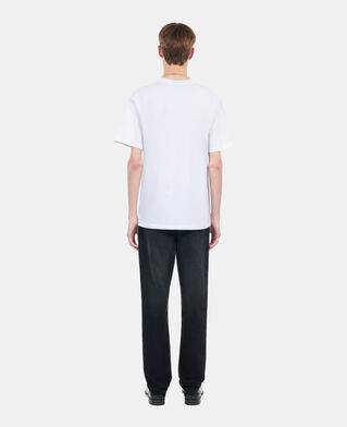 The Kooples HERREN WHITE wei&szlig;es t-shirt mit eternal life-stickerei