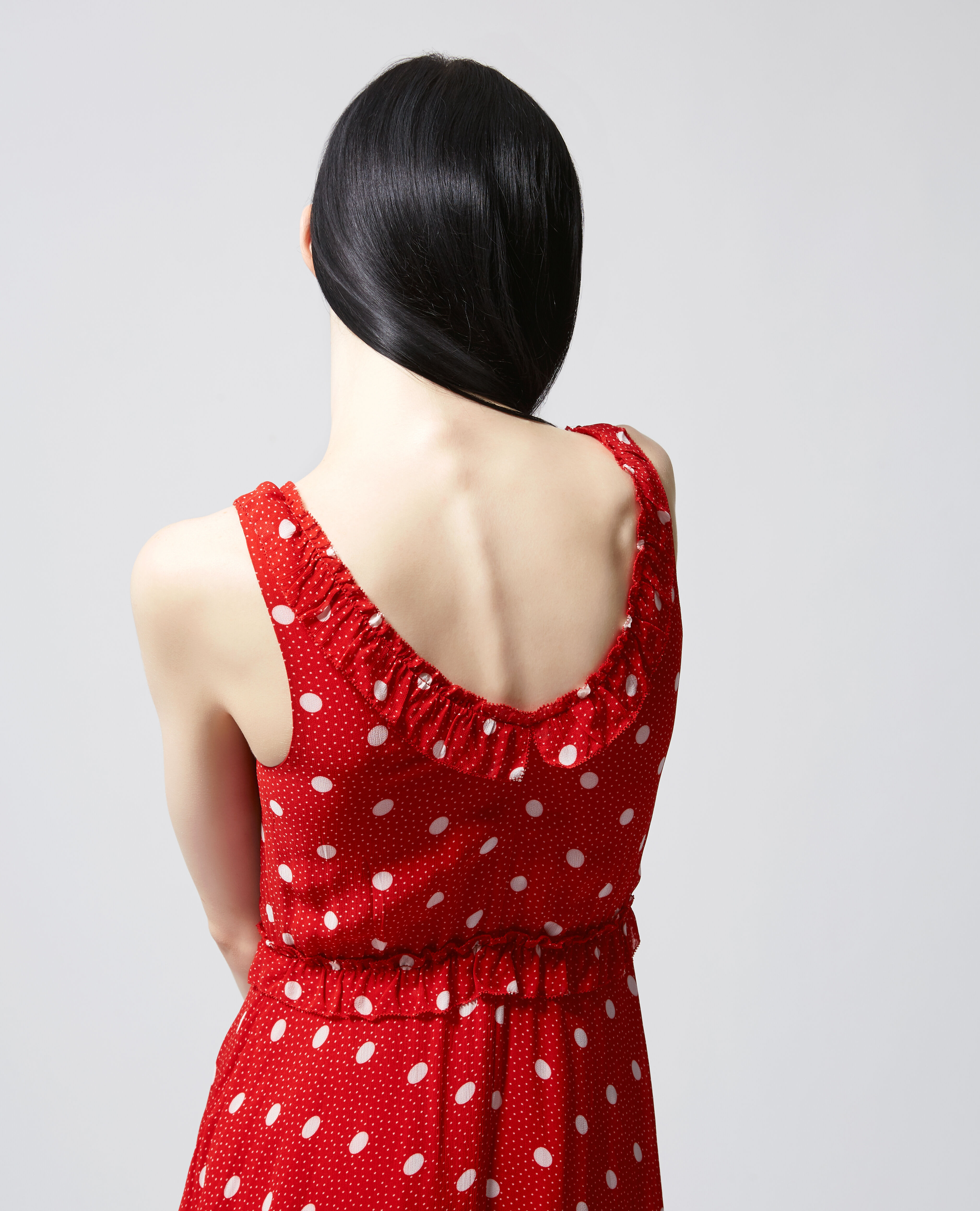 Zara robe rouge shop a pois