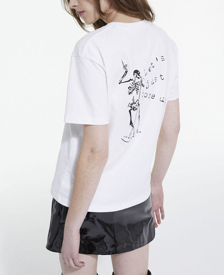 t-shirt sérigraphié blanc