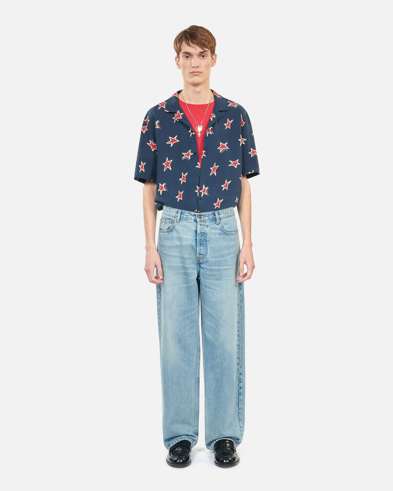The Kooples MEN BLUE/GREEN straight blue jeans
