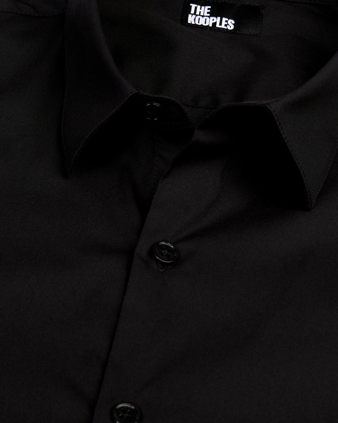 The Kooples MEN BLACK black poplin shirt