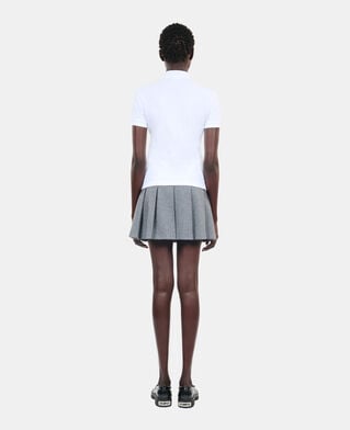 The Kooples FEMME WHITE polo en coton piqué blanc