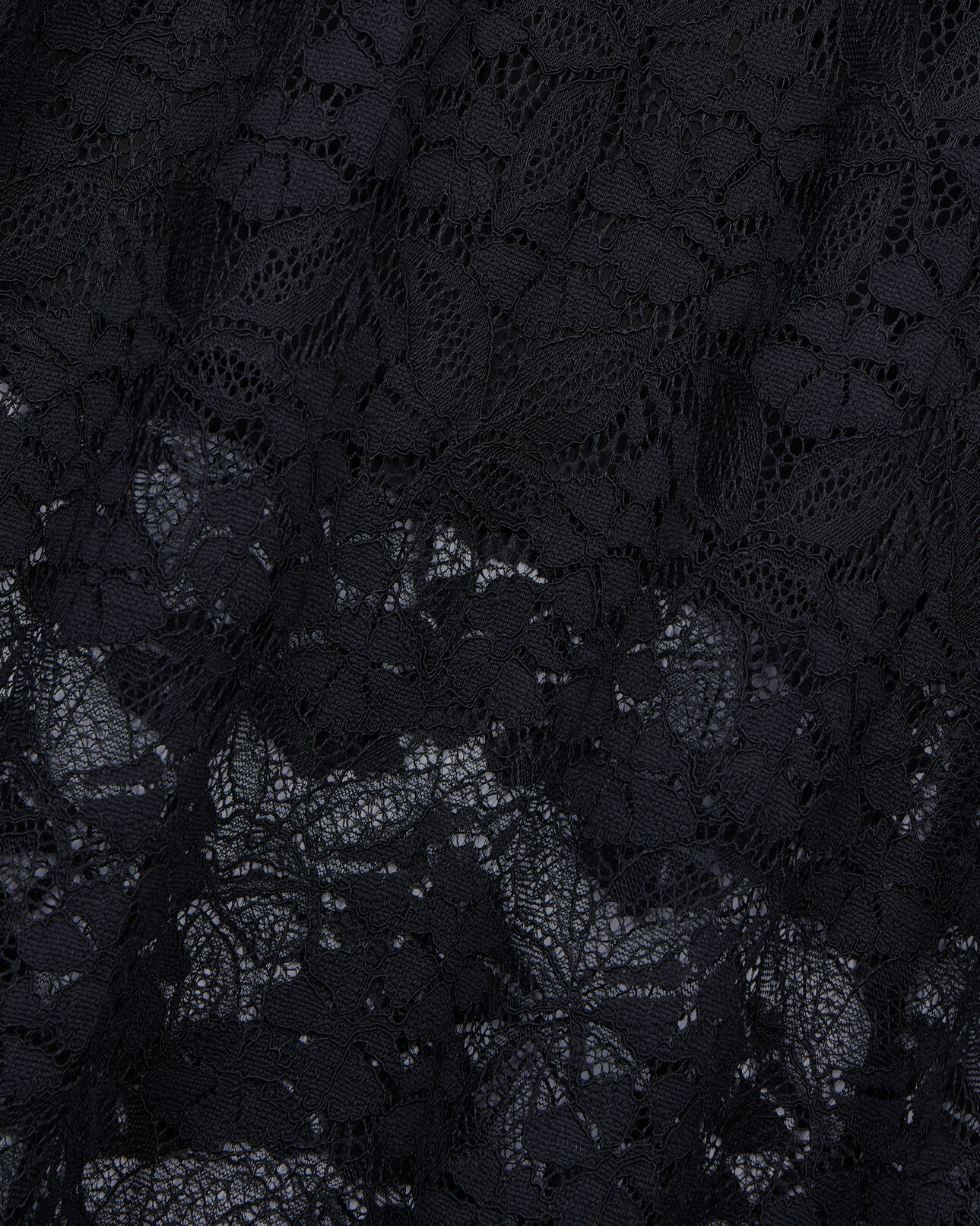 The Kooples WOMEN BLACK black lace long dress
