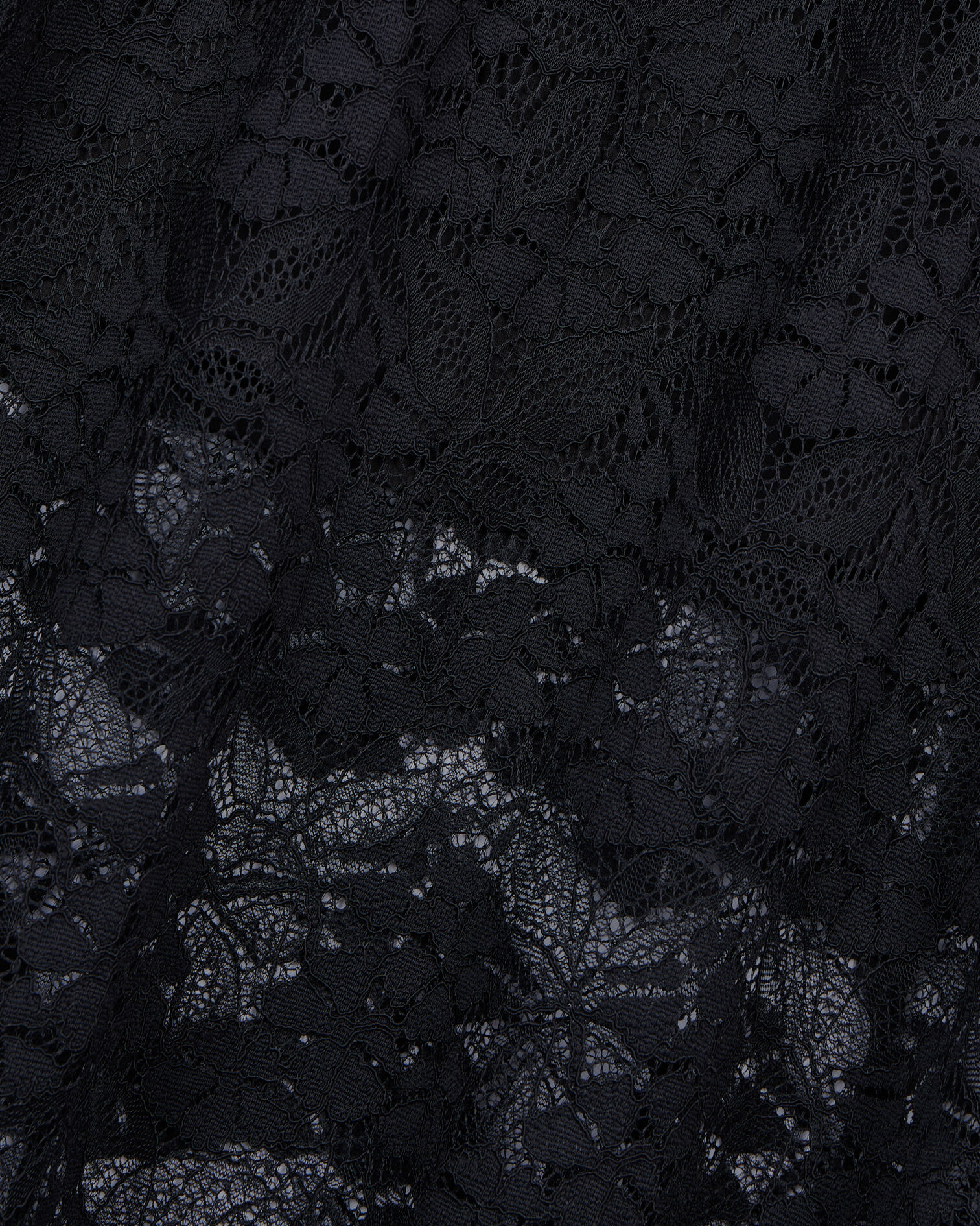Black lace long dress, BLACK, hi-res image number null
