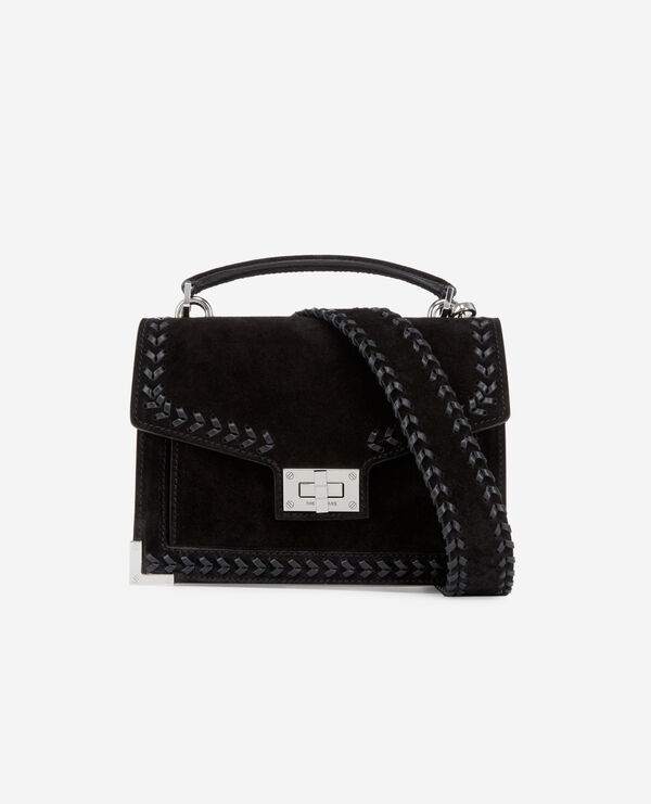 sac emily small en cuir noir