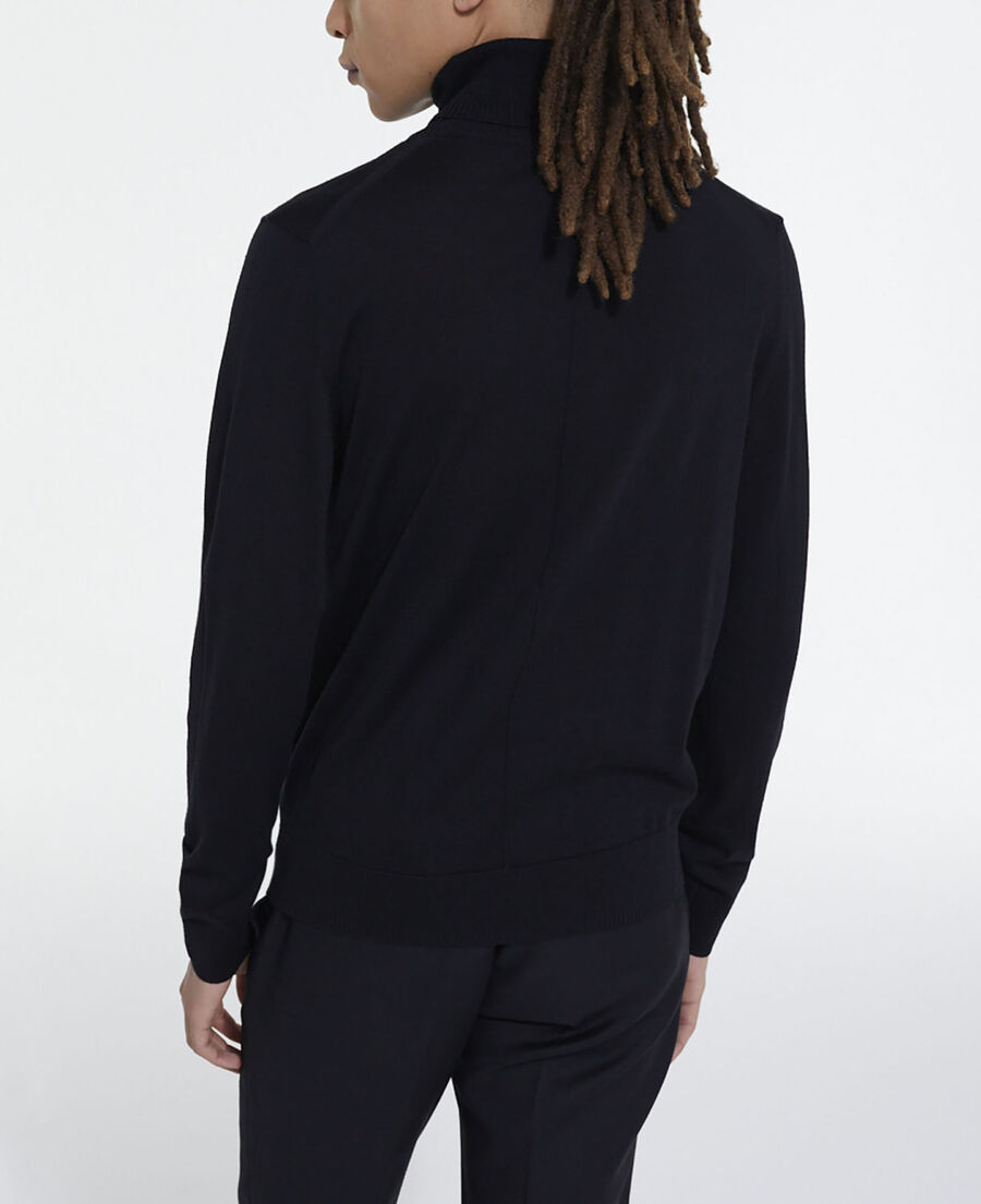 black merino sweater