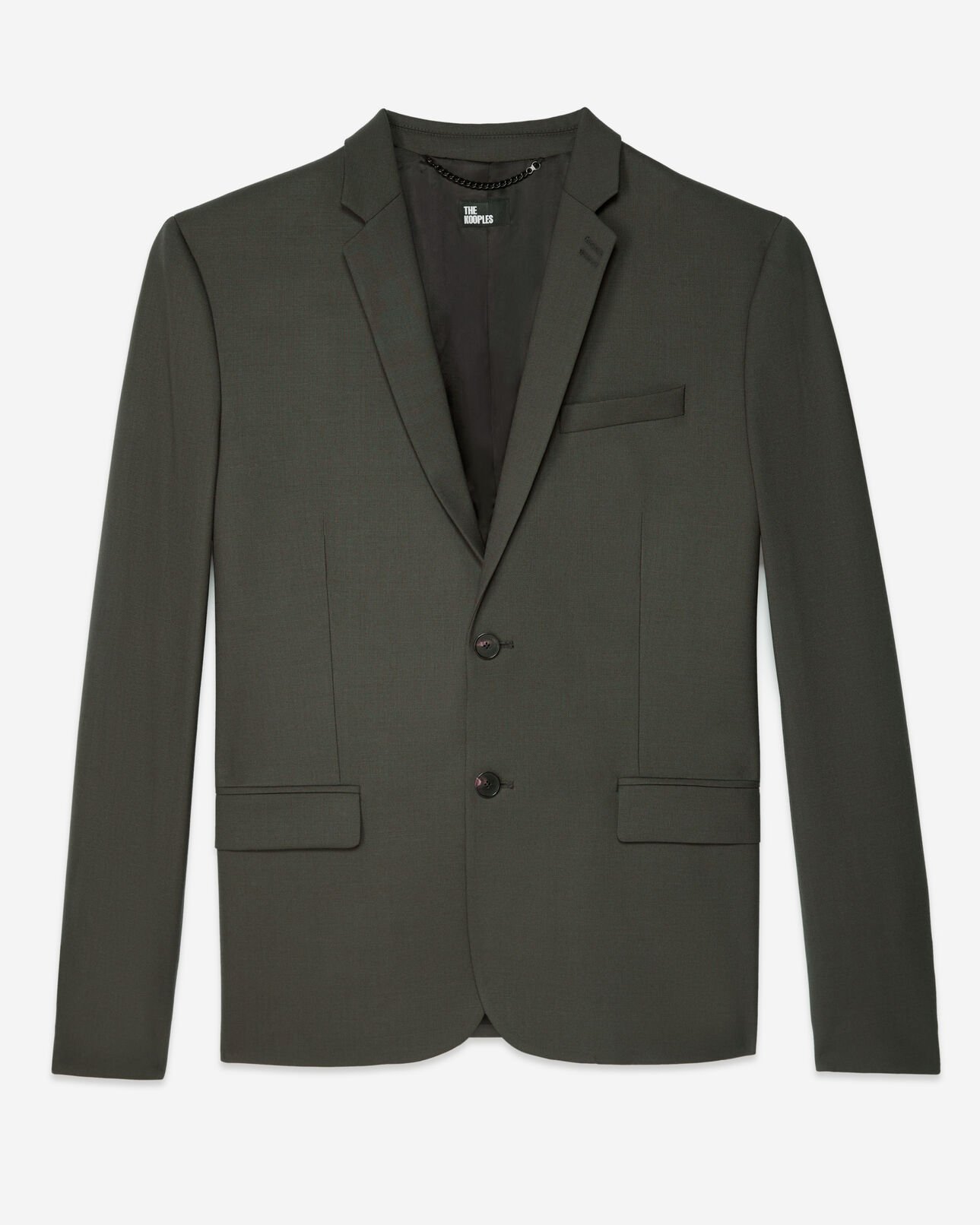 The Kooples HERREN KAKI khakifarbene anzugjacke aus wolle