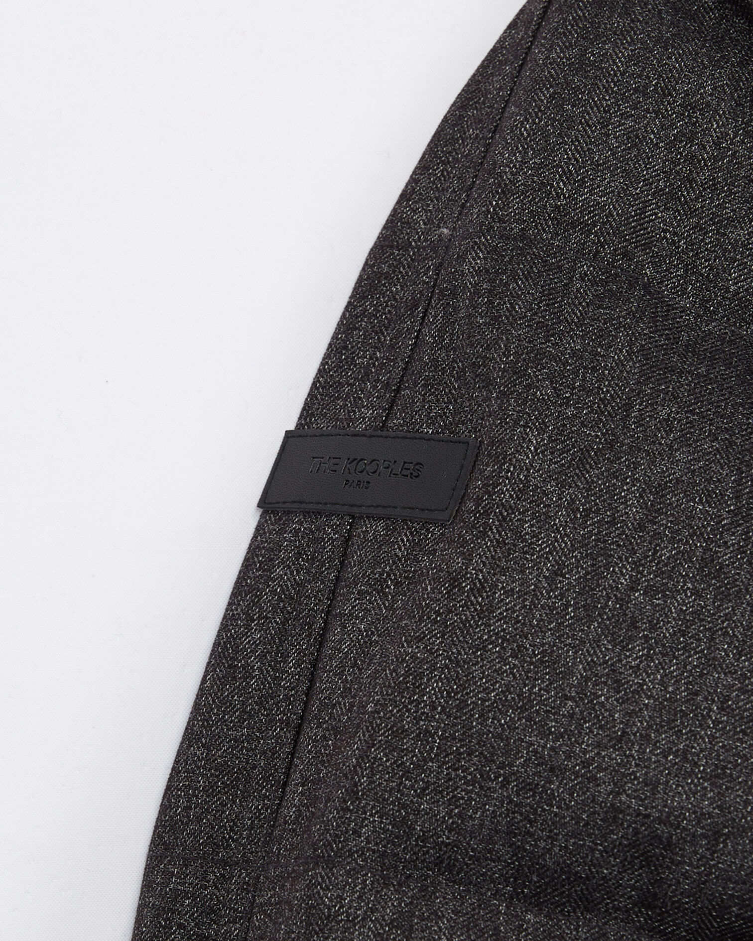 Grey flannel down jacket with furry hood, GREY, hi-res image number null