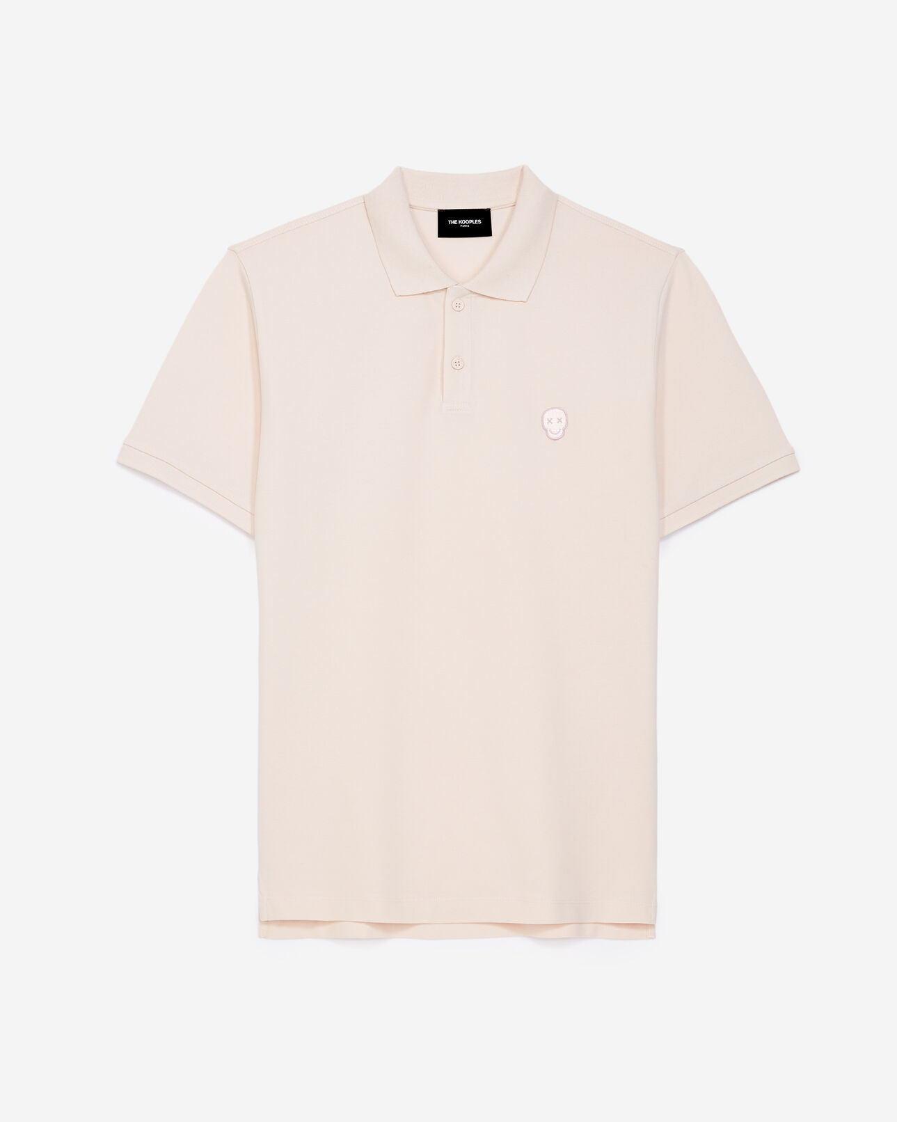 The Kooples HOMBRE PINK camisa polo rosa cuello clásico bordado