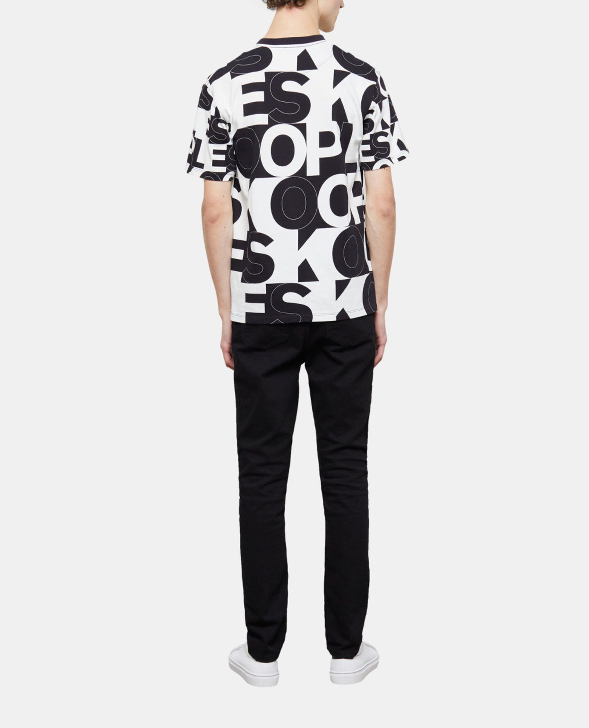 Men's the kooples logo t-shirt, BLACK / WHITE, hi-res image number null