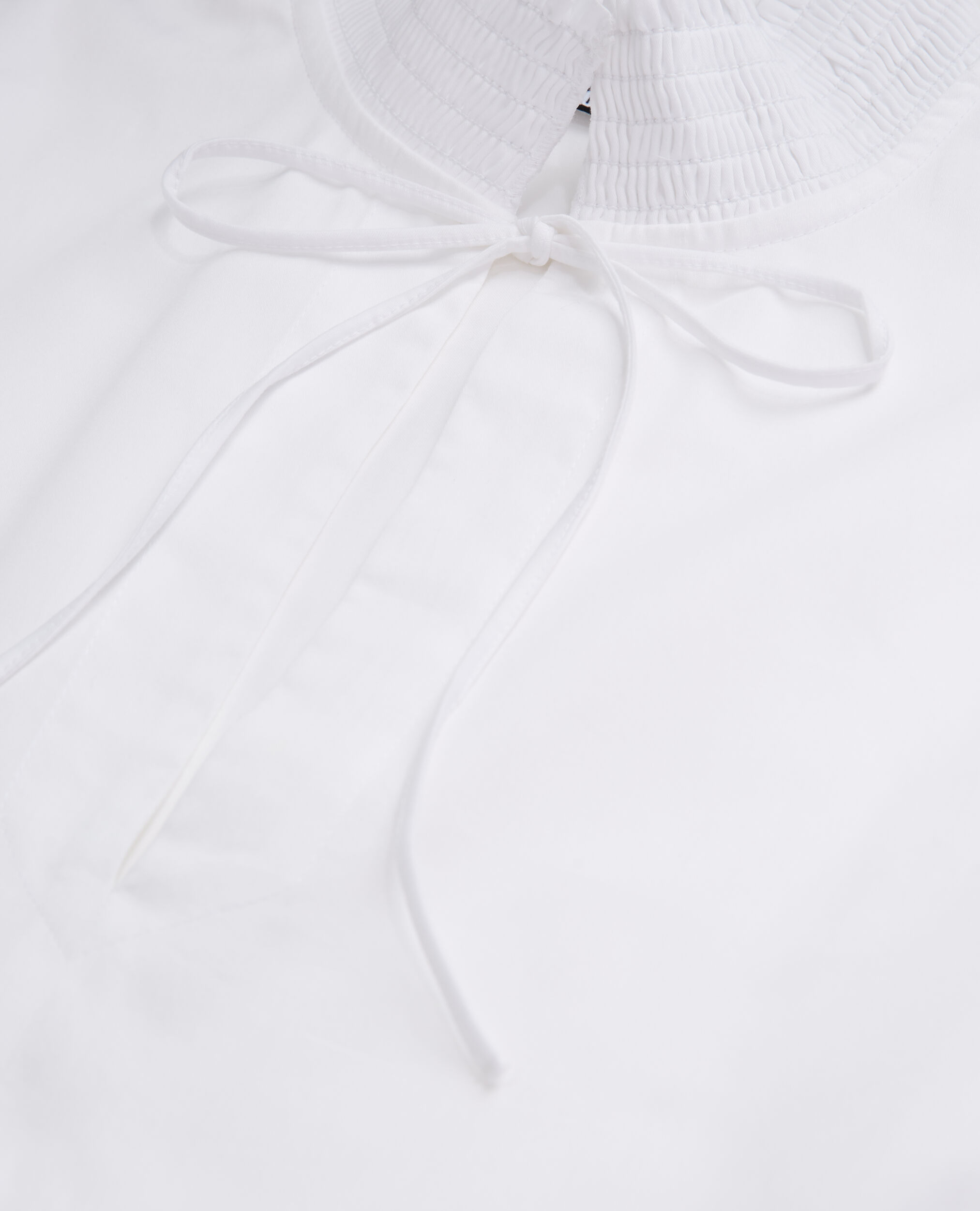 Langes, weißes Kleid mit englischer Stickerei, WHITE, hi-res image number null