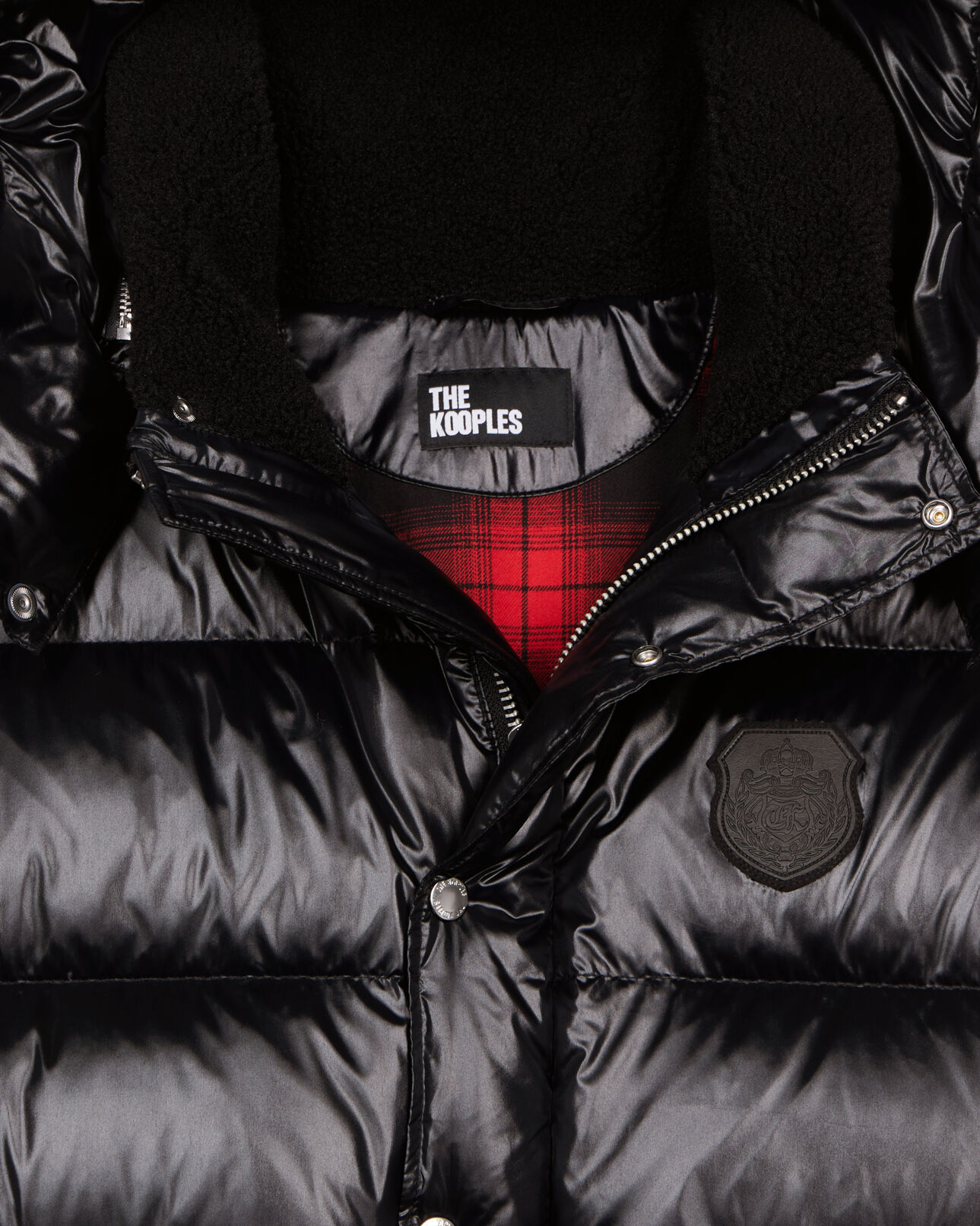 The Kooples MEN BLACK black blazon down jacket