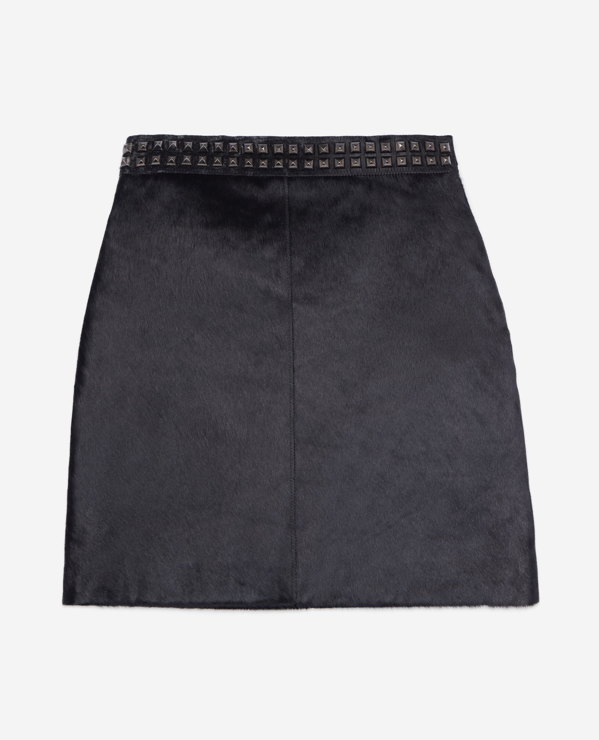 Kurzer schwarzer Lederrock, BLACK, hi-res image number null
