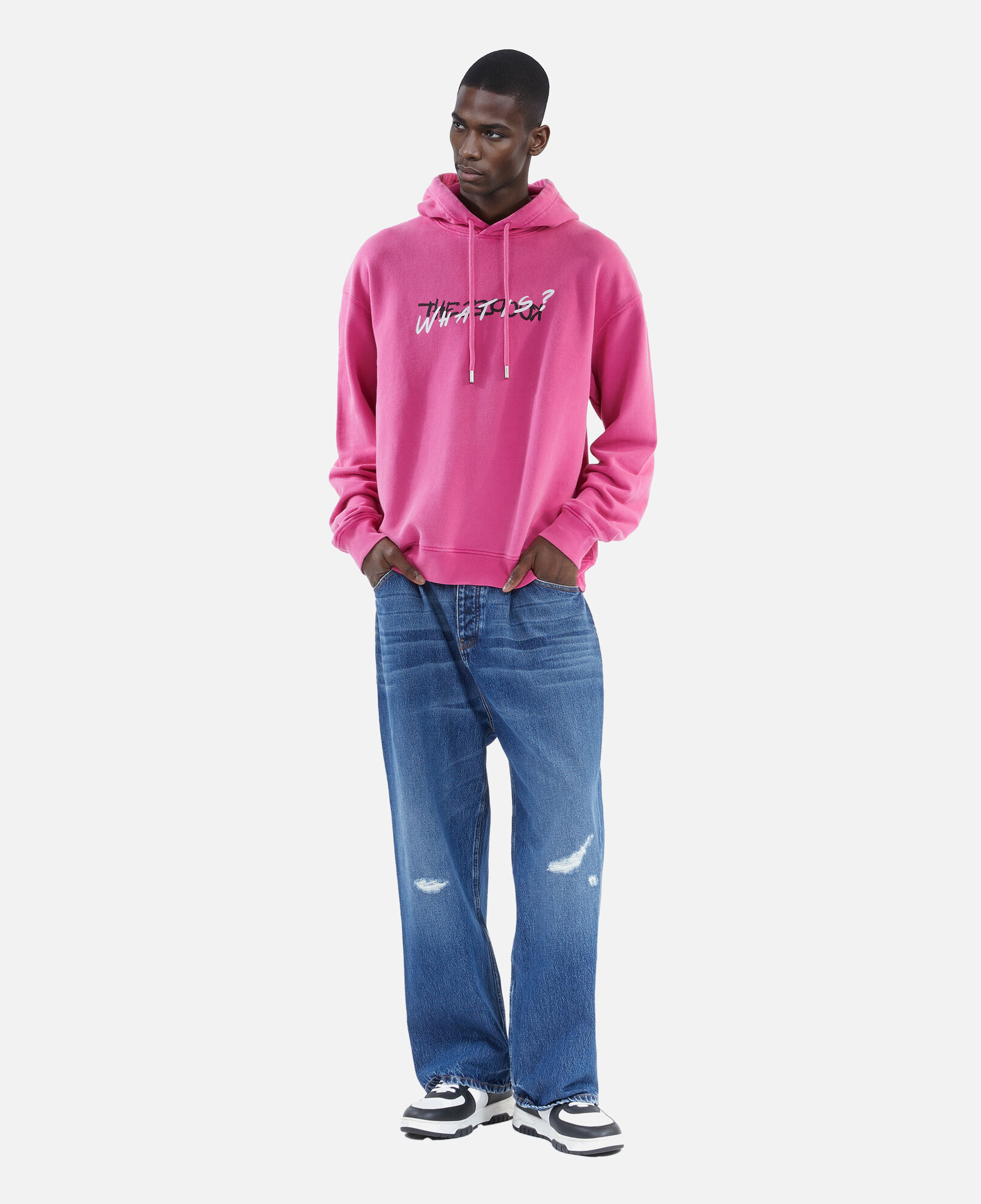 The Kooples HOMBRE FUSHIA sudadera capucha what is rosa