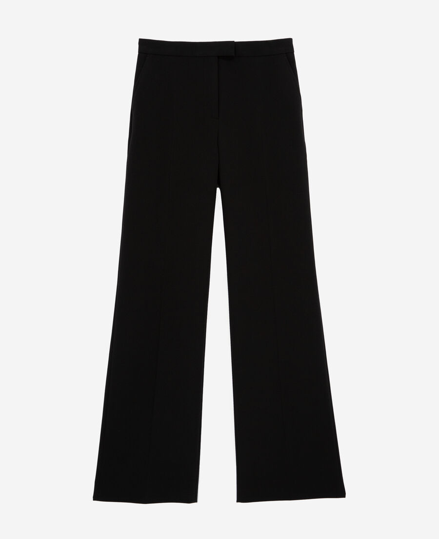 black crêpe suit pants