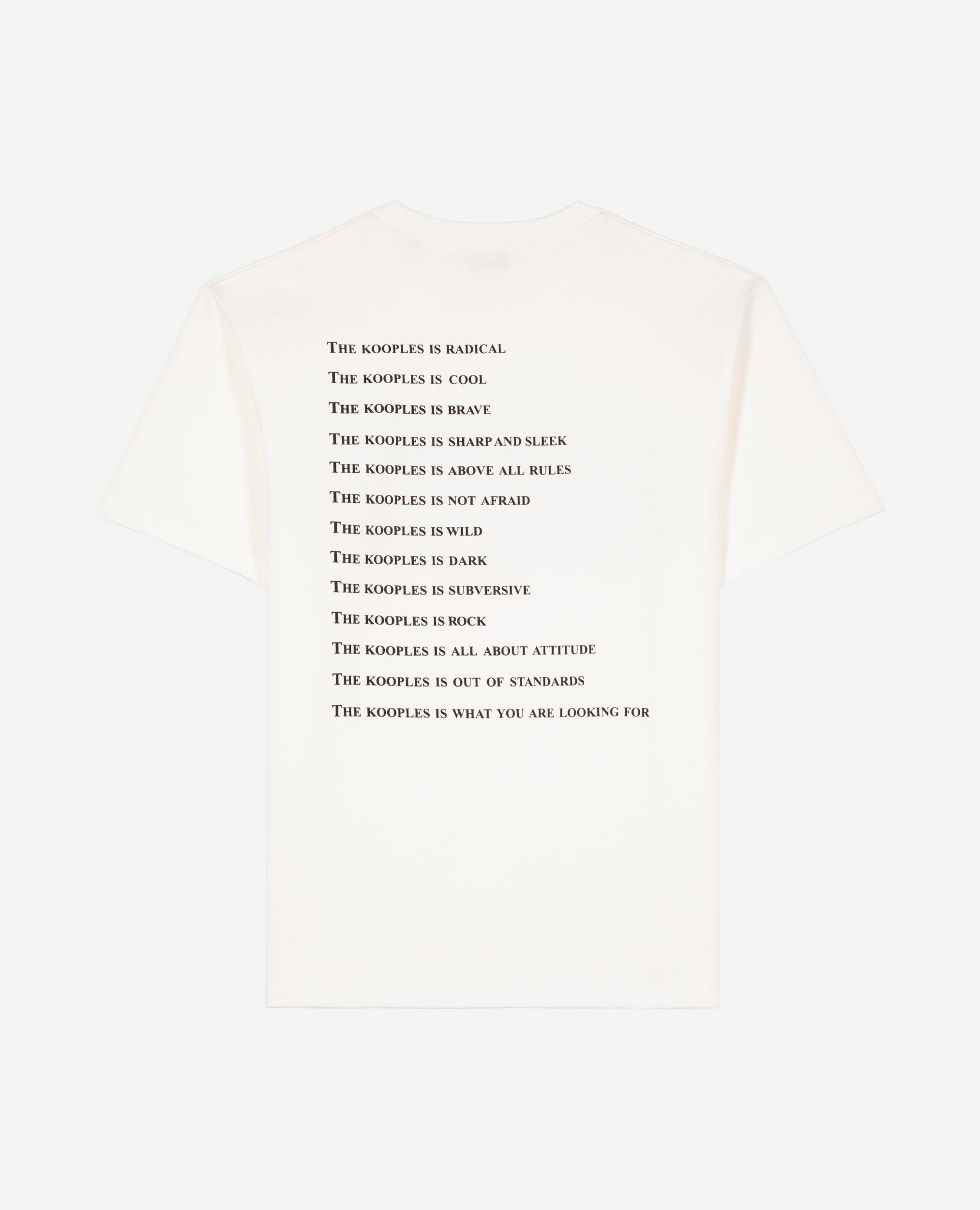 What is white rhinestone T-shirt, WHITE, hi-res image number null