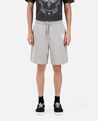 The Kooples MEN ARDOISE grey cotton shorts
