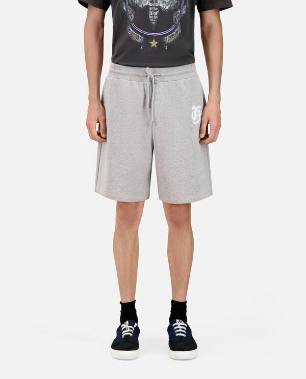 The Kooples MEN ARDOISE grey cotton shorts