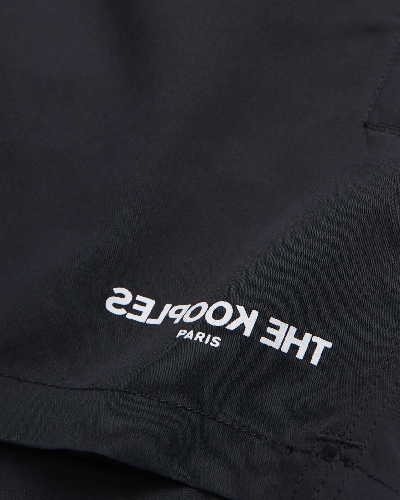 The Kooples HOMME BLACK maillot de bain noir à logo the kooples