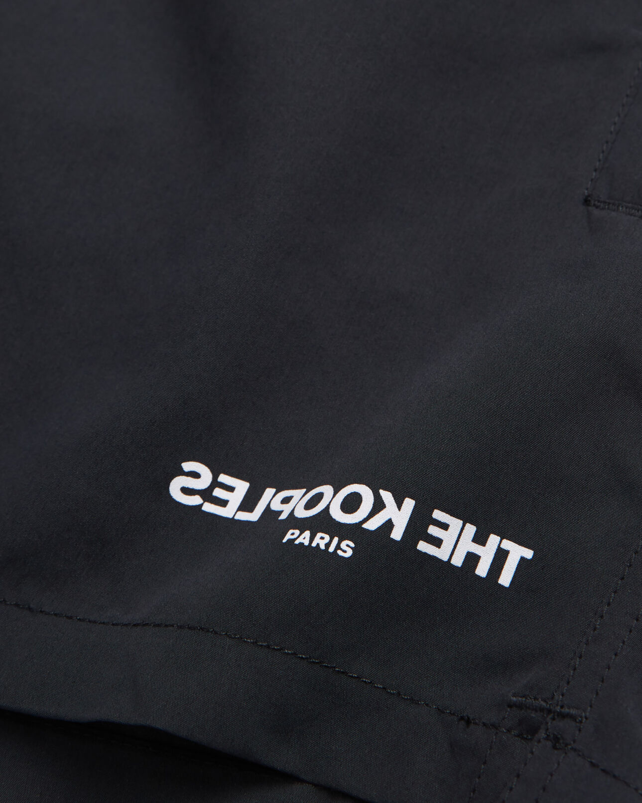 The Kooples HOMME BLACK maillot de bain noir à logo the kooples