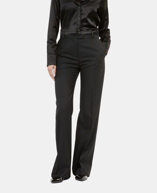 The Kooples FEMME BLACK pantalon tailleur large noir