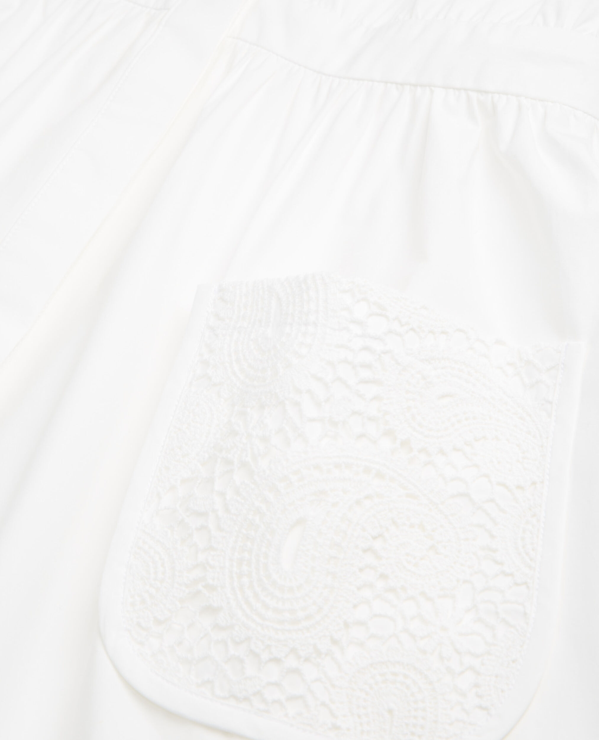 Short sleeveless white dress with pockets, WHITE, hi-res image number null