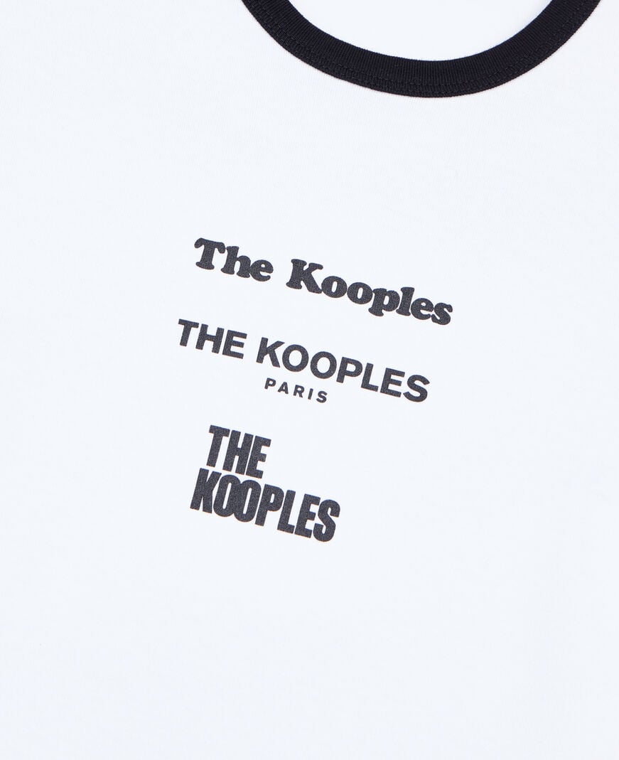 The Kooples FEMME WHITE t-shirt avec sérigraphie blanc