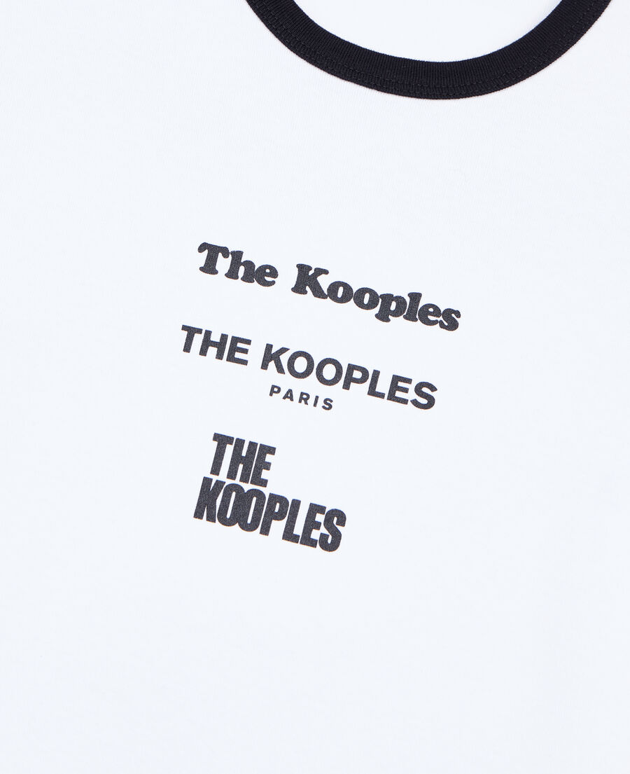 The Kooples WOMEN WHITE white locations serigraphy t-shirt