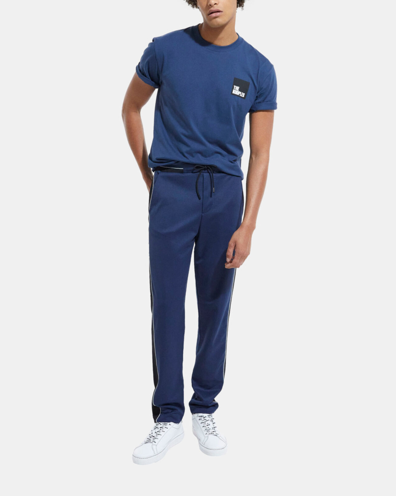 The Kooples MEN NAVY navy blue t-shirt