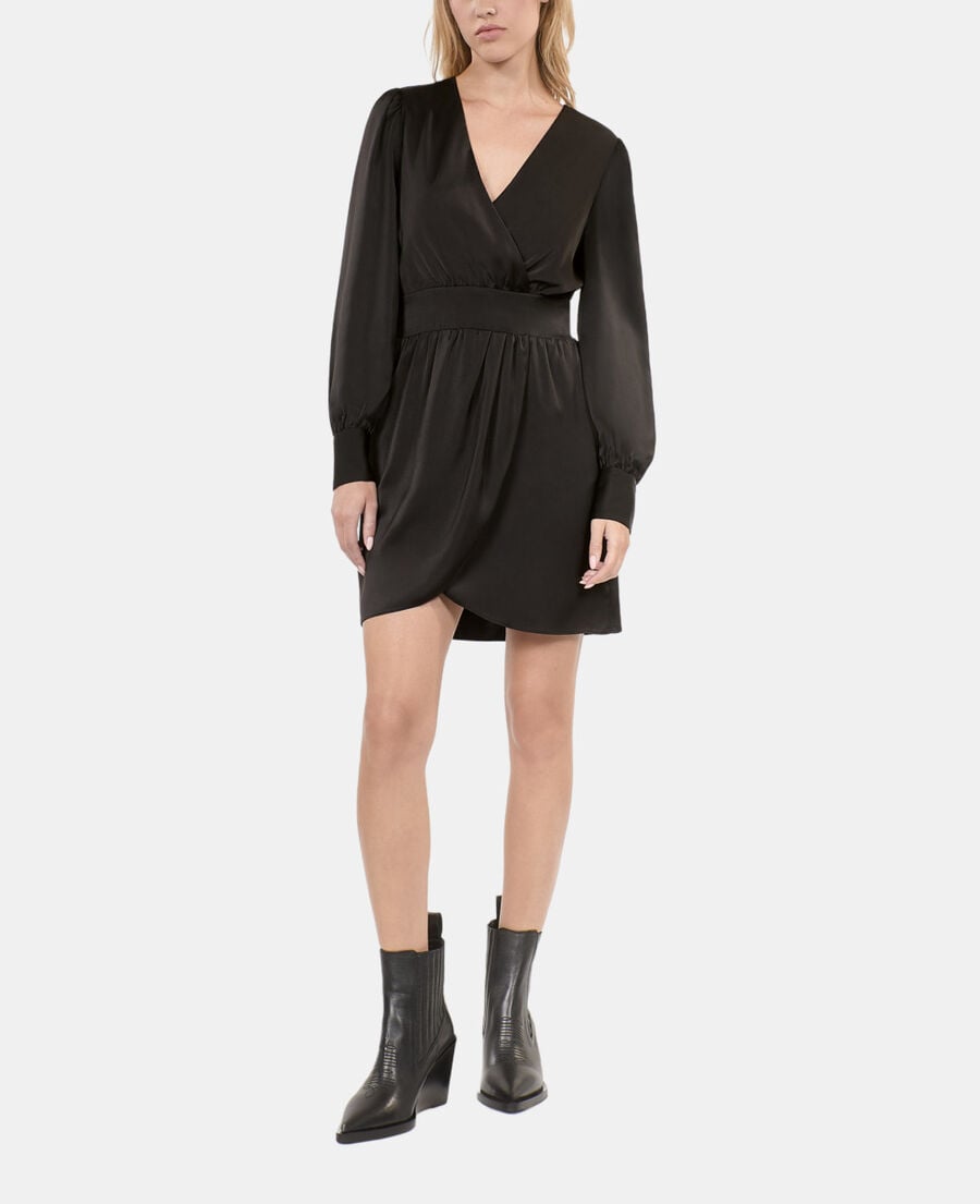 The Kooples FEMME BLACK robe courte noire