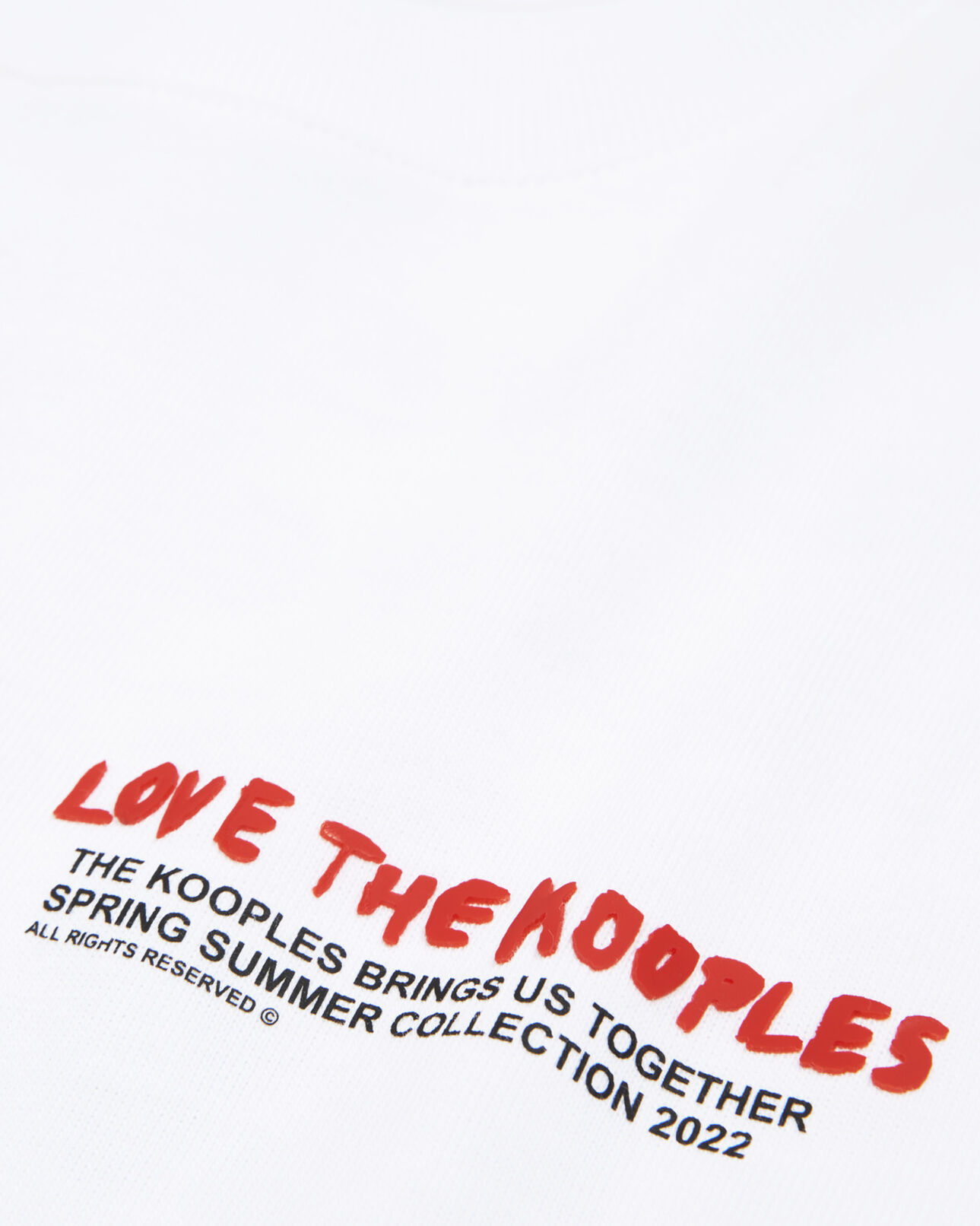 The Kooples DAMEN WHITE t-shirt baumwolle weiß love the kooples