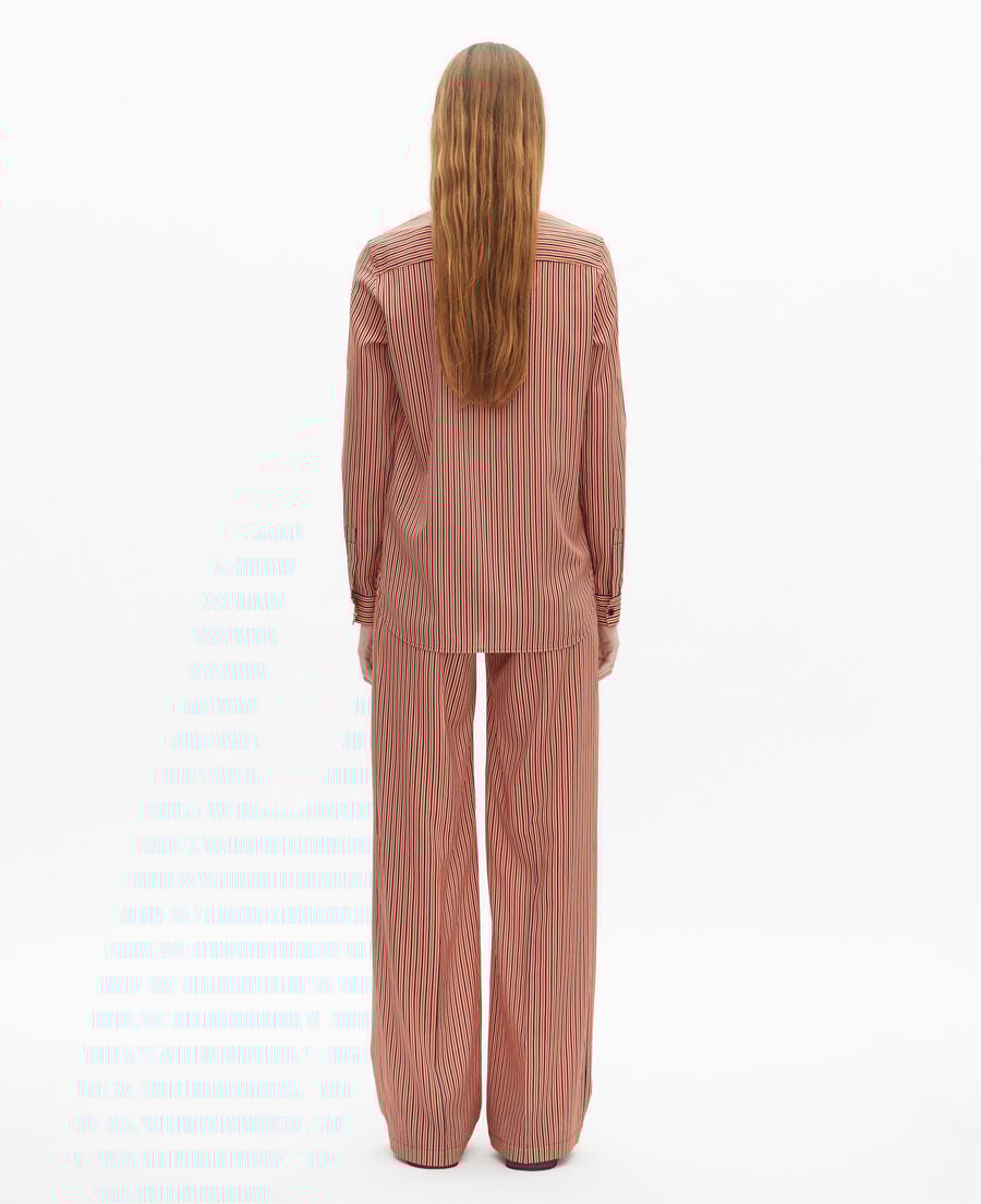 The Kooples DAMEN DARK NAVY / FIRE RED rot-blau gestreiftes hemd