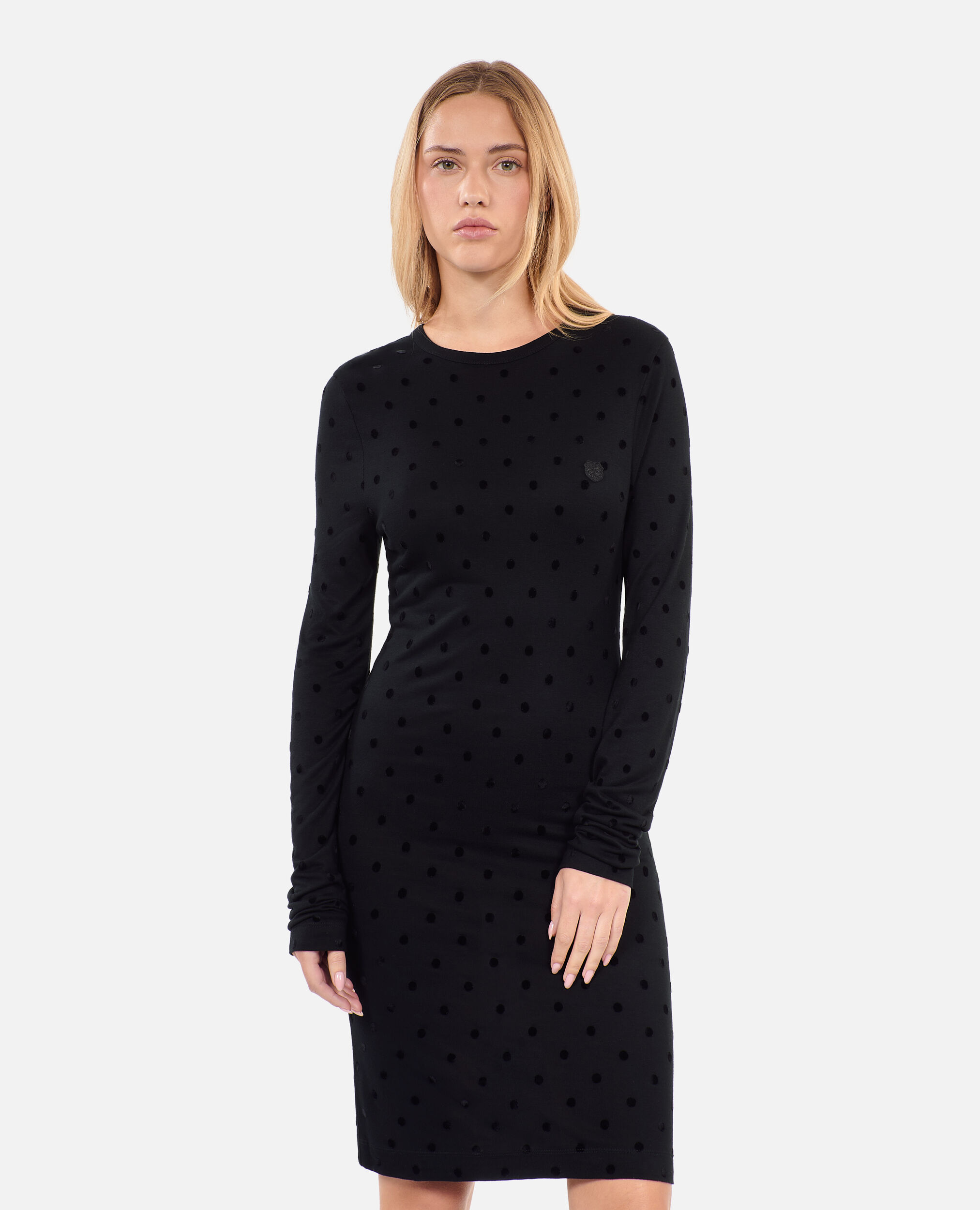 Robe jersey noire outlet
