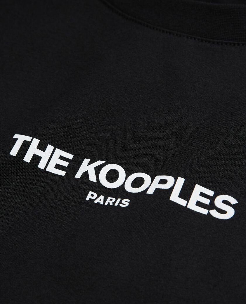 The Kooples WOMEN BLACK black logo t-shirt