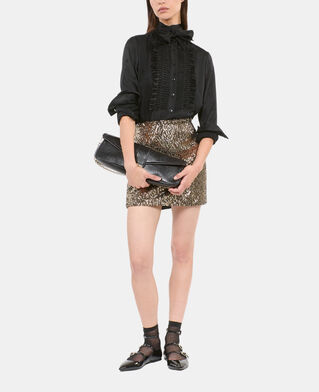 The Kooples FEMME BLACK chemise jacquard noire