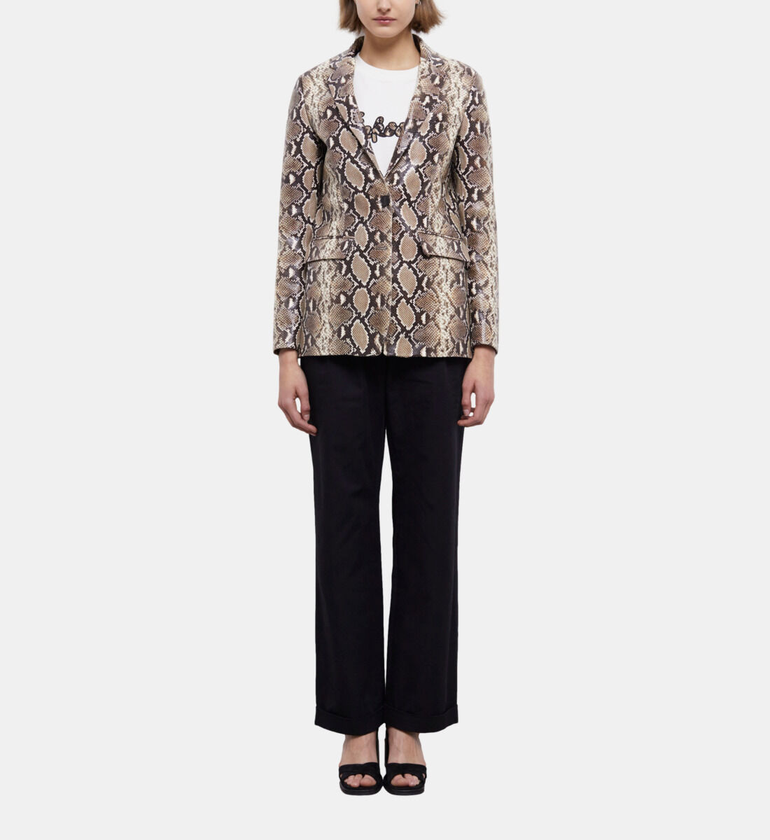 Snakeskin new arrivals print blazer