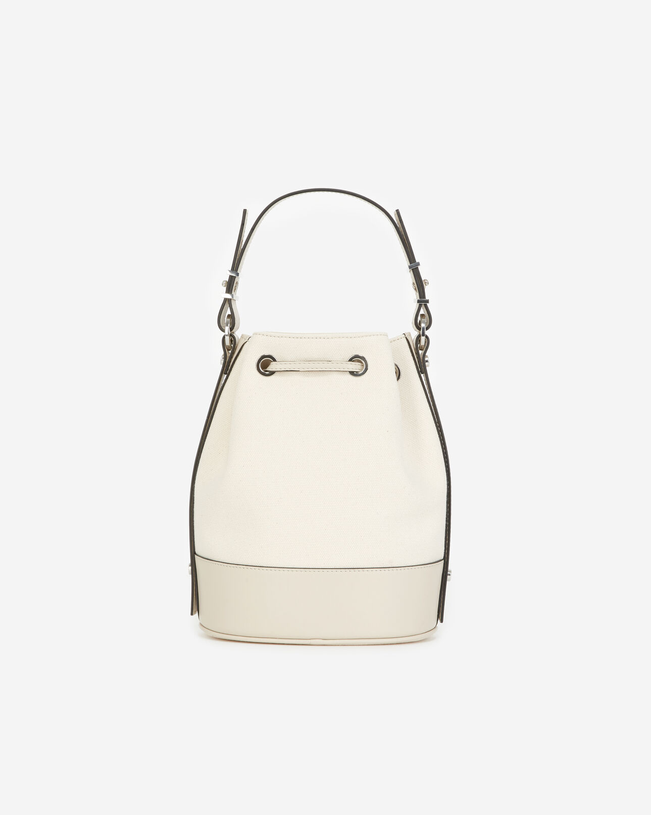 The Kooples DAMEN BEIGE stofftasche medium tina ecrufarben