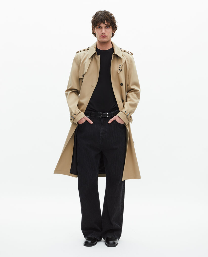The Kooples HOMME BEIGE trench coupe large beige